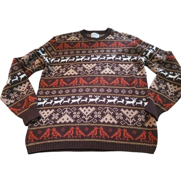 VTG Jersild Distinctive Sportswear Nordic Ski Ugly Christmas Sweater SZ XL